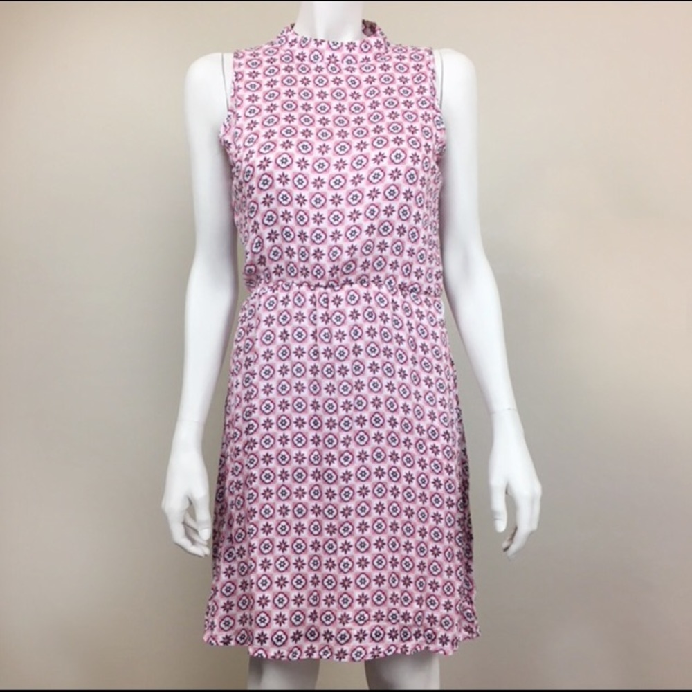 Modbe Retro Print Sleeveless‎ Mini Dress